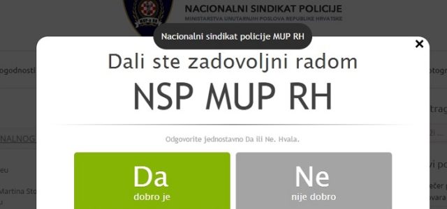 NSP: Odbacujemo neistine koje širi predstavnik Sindikata policijskih službenika