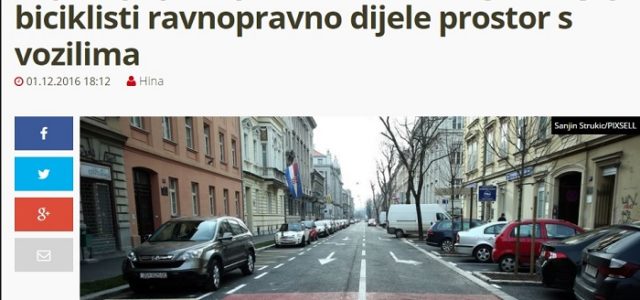 Gradonačelnik otvorio OBNOVLJENU GAJEVU ulicu, biciklisti i vozači dijele kolnik