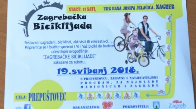 Tradicionalna ZAGREBAČKA BICIKLIJADA kreće u subotu u 11 sati s Trga bana Jelačića