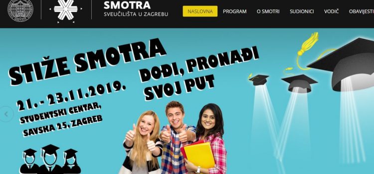 Na Smotri sveučilišta u Zagrebu, u SC-u, traje predstavljanje fakulteta, akademija i visokih učilišta