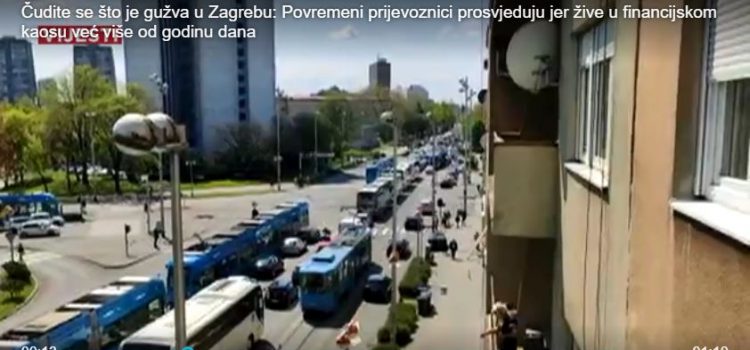 BLOKIRALI SAVSKU: Prosvjed povremenih prijevoznika te Rally izazvali velike gužve u Zagrebu