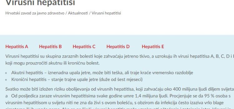 HEPATITIS U ZAGREBAČKIM ŠKOLAMA: Evo koji su simptomi i kako se zaštititi od bolesti