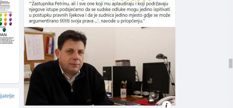 Petrina: Još vam nije jasno što je ‘hrvatsko pravosuđe’? Nije vam jasno da država ne postoji, da je sve talog i mulj!
